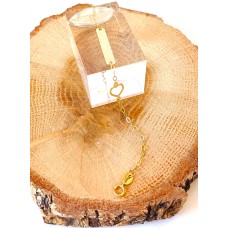 Παιδική Ταυτότητα Σε Κίτρινο Χρυσό 9Κ - Καρδιά (KID176)